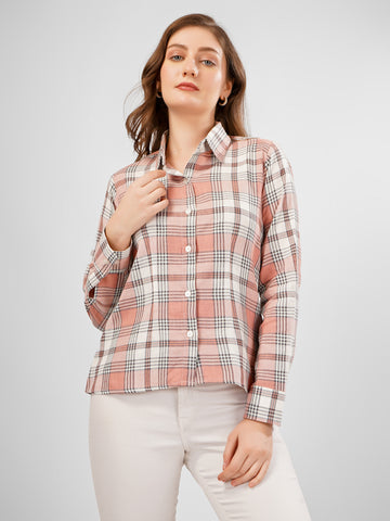 Formal checkered shirt