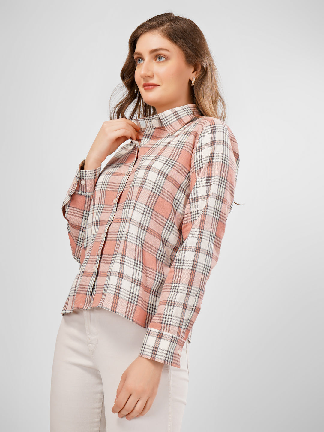 Formal checkered shirt