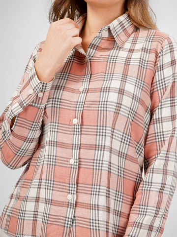 Formal checkered shirt