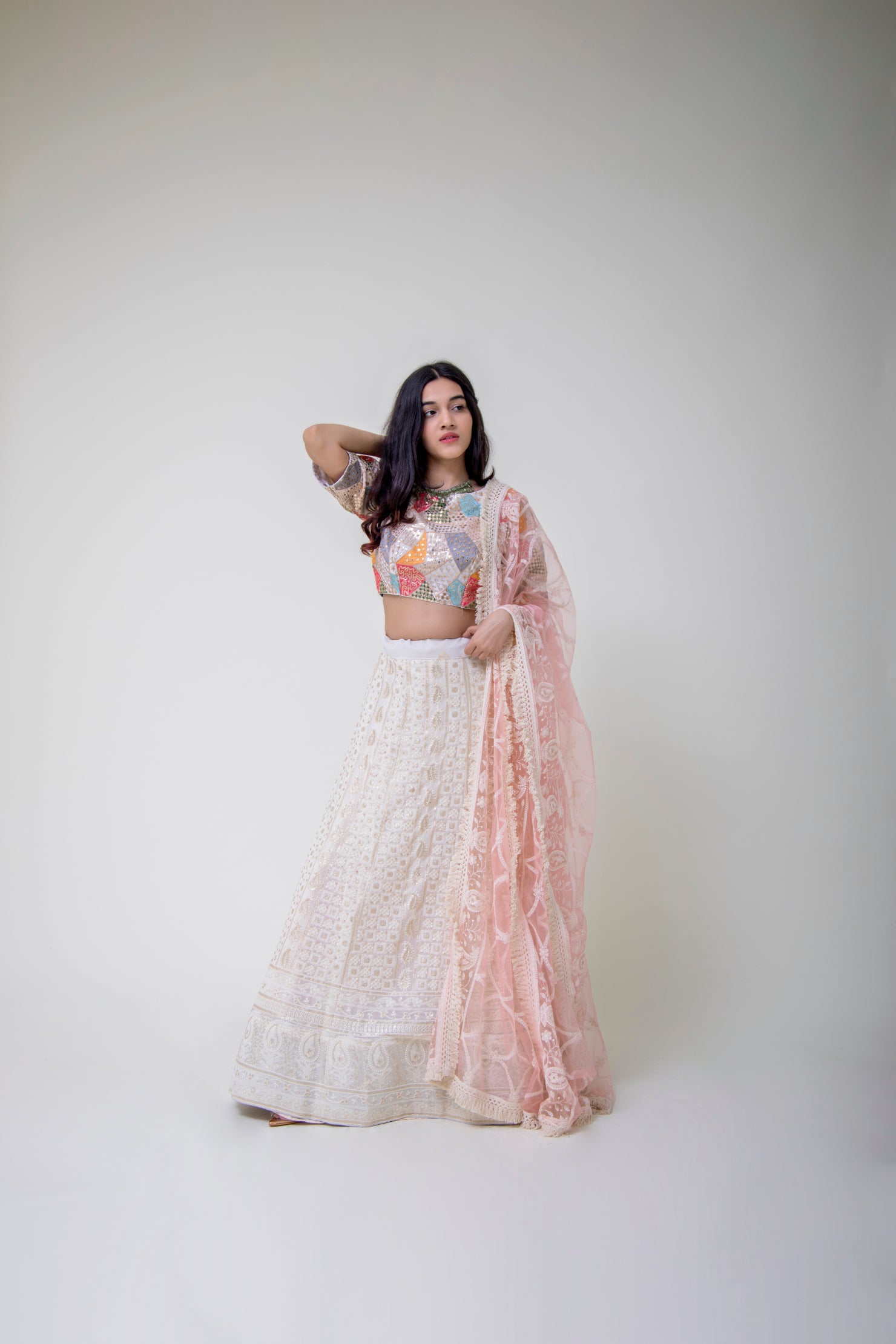 Peach Lehenga