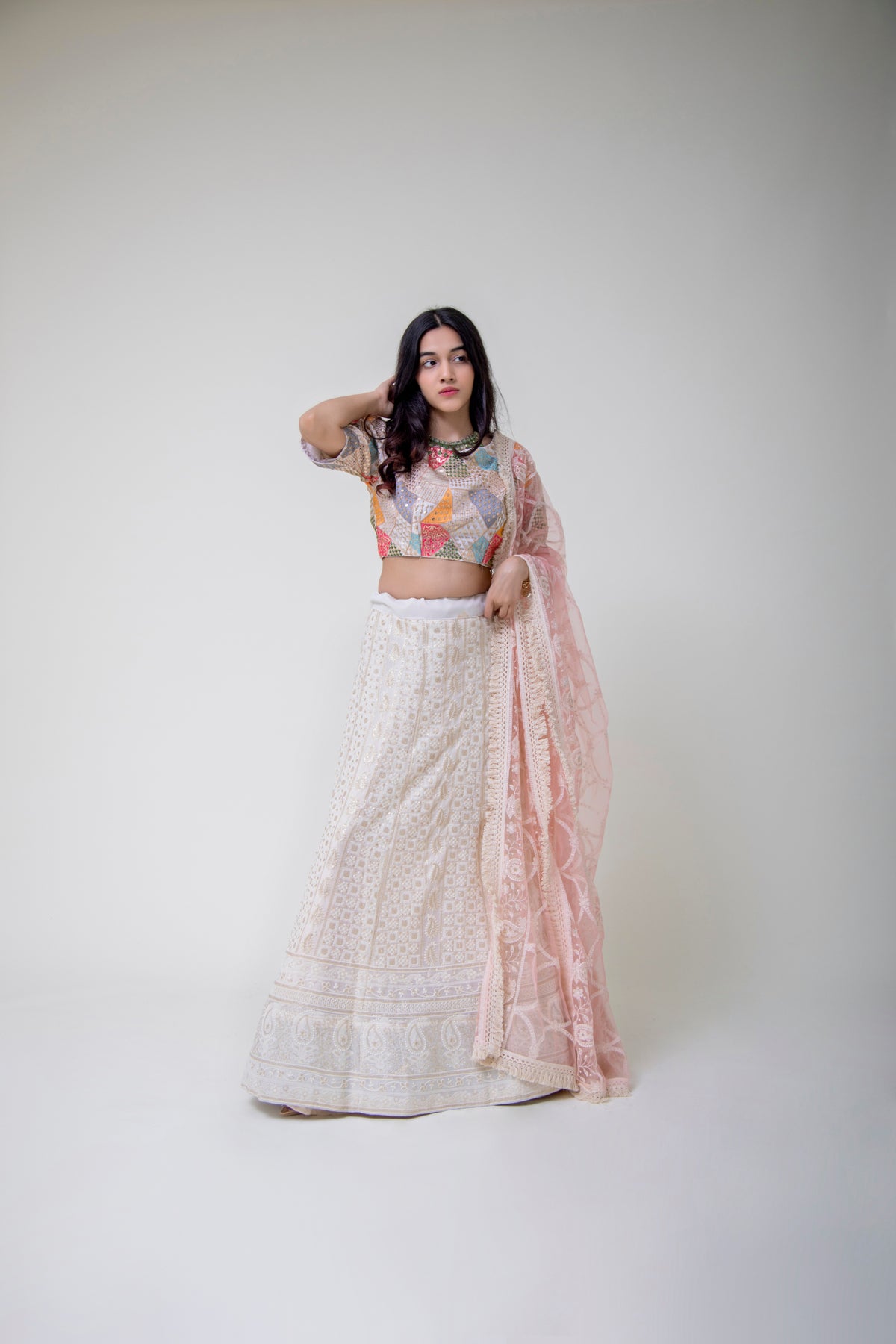 Peach Lehenga